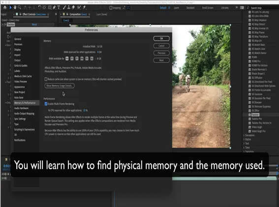 AE and MFR - Check your memory
