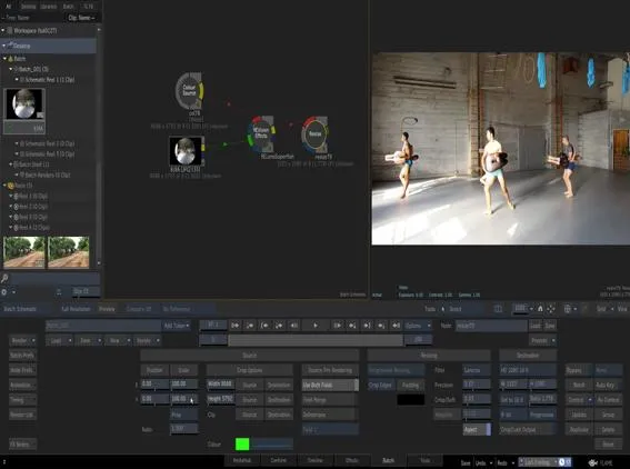 Handling clips with different Input and Output sizes within Flame