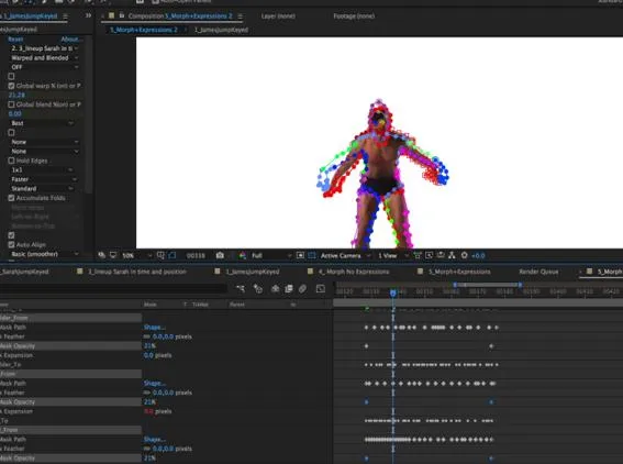 RE:Flex for AE - Moving Morph using per-spline blending and warping controls