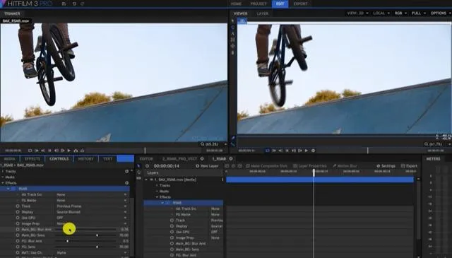 HitFilm: RSMB, Effects with two inputs